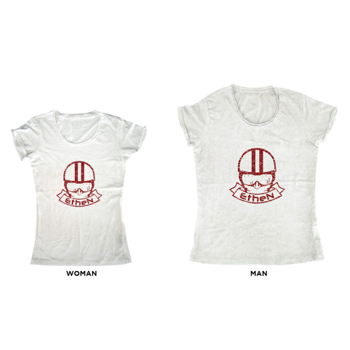 VINTAGE STYLE WHITE RED