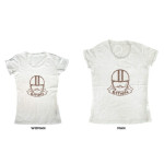VINTAGE STYLE WHITE BROWN