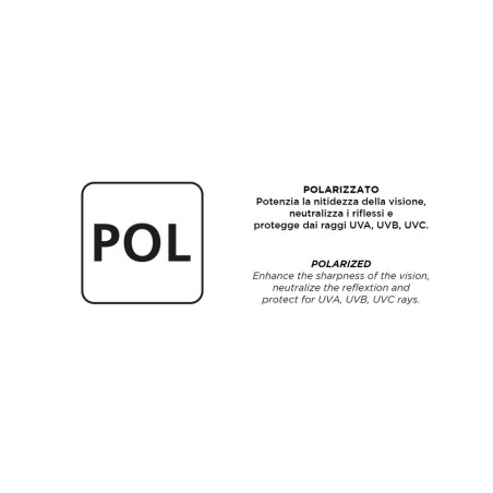 LIO110 LENTE POLARIZZATA FUMO - FRAME NERA MAT