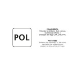 LIO110 LENTE POLARIZZATA FUMO - FRAME NERA MAT