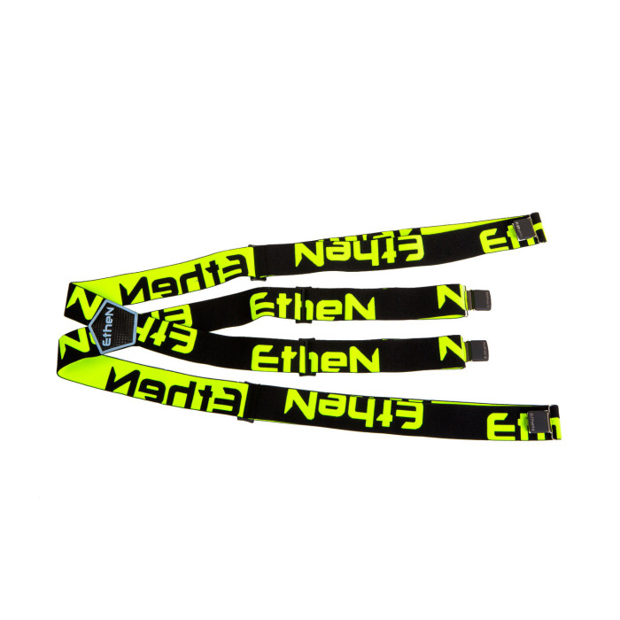 BR0102-	BRETELLE BLACK/YELLOW  FLUO