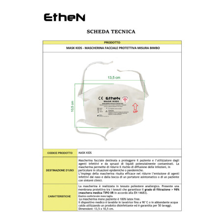 MASCHERA MEDICALE BAMBINO 60