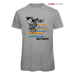 T-SHIRT ETHEN EAT SLEEP RIDE GREY MELANGE