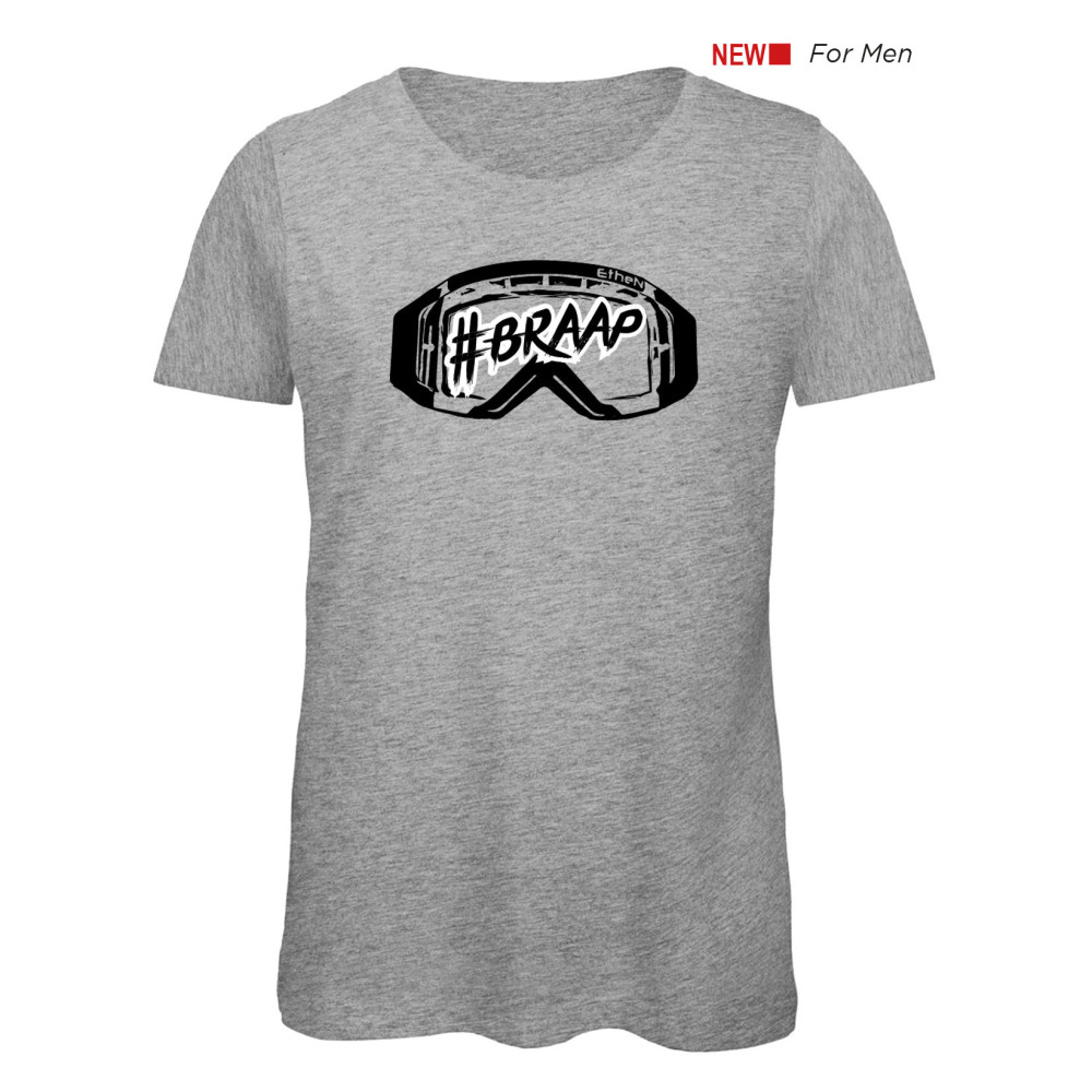T-SHIRT ETHEN #BRAAP GREY MELANGE T-SHIRT ETHEN #BRAAP GREY MELANGE