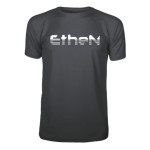 T-SHIRT ETHEN ANTRACITE / LOGO BIANCO