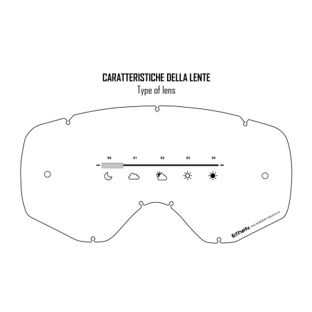 OTG0691 - Maschera Lente Trasparente Cat.0 | Ethen.eu