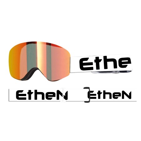 MAG15 - Red Mirror Lens Cat.2 Goggles with Magnets | Ethen.eu