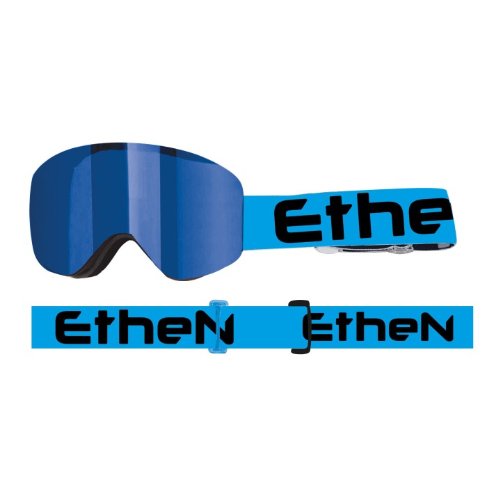 MAG22 - Blue Mirror Lens Cat.2 Goggles with Magnets | Ethen.eu
