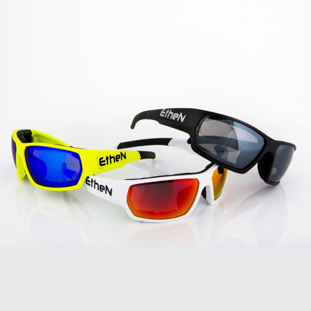 OCCHIALE DA SOLE SPORTIVO AVVOLGENTE MODELLO STUNT 2.0