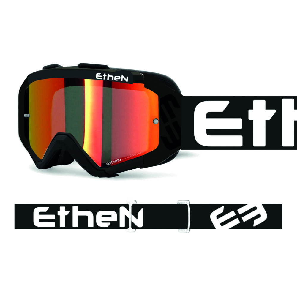 MASCHERA MOTO/MTB MODELLO 05R CON LENTE SPECCHIATA ROSSO E PACCHETTO FOR RACE INCLUSO