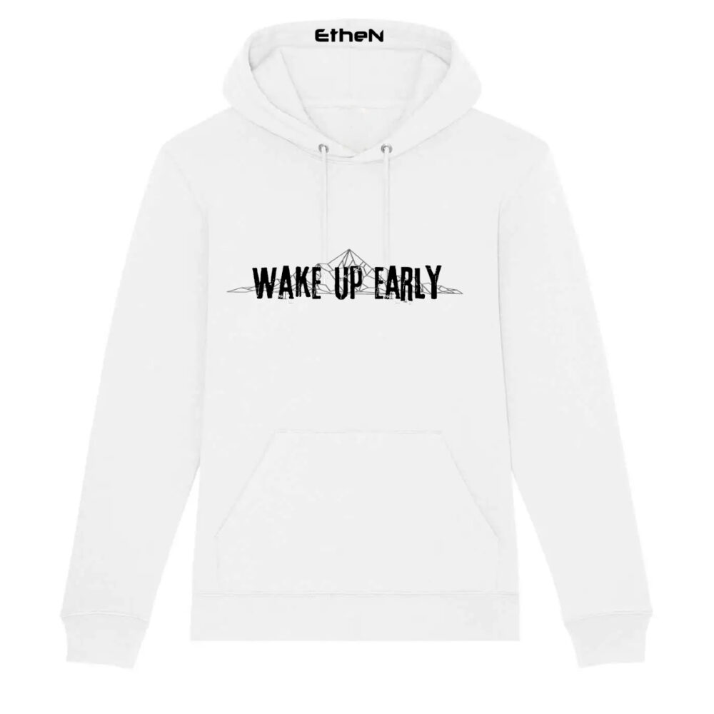 FELPA UNISEX CON CAPPUCCIO - WEAK UP EARLY