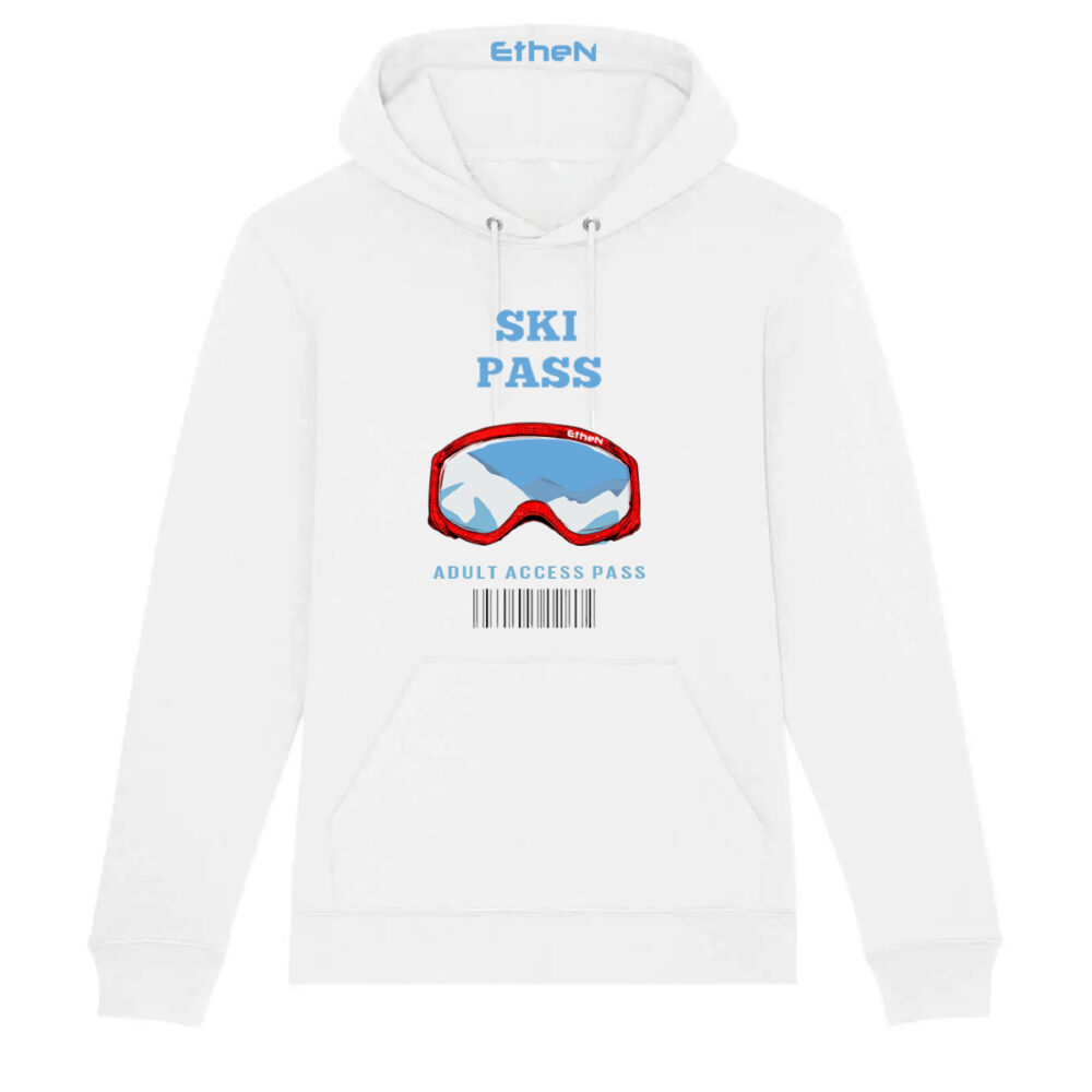 FELPA UNISEX CON CAPPUCCIO - SKI PASS