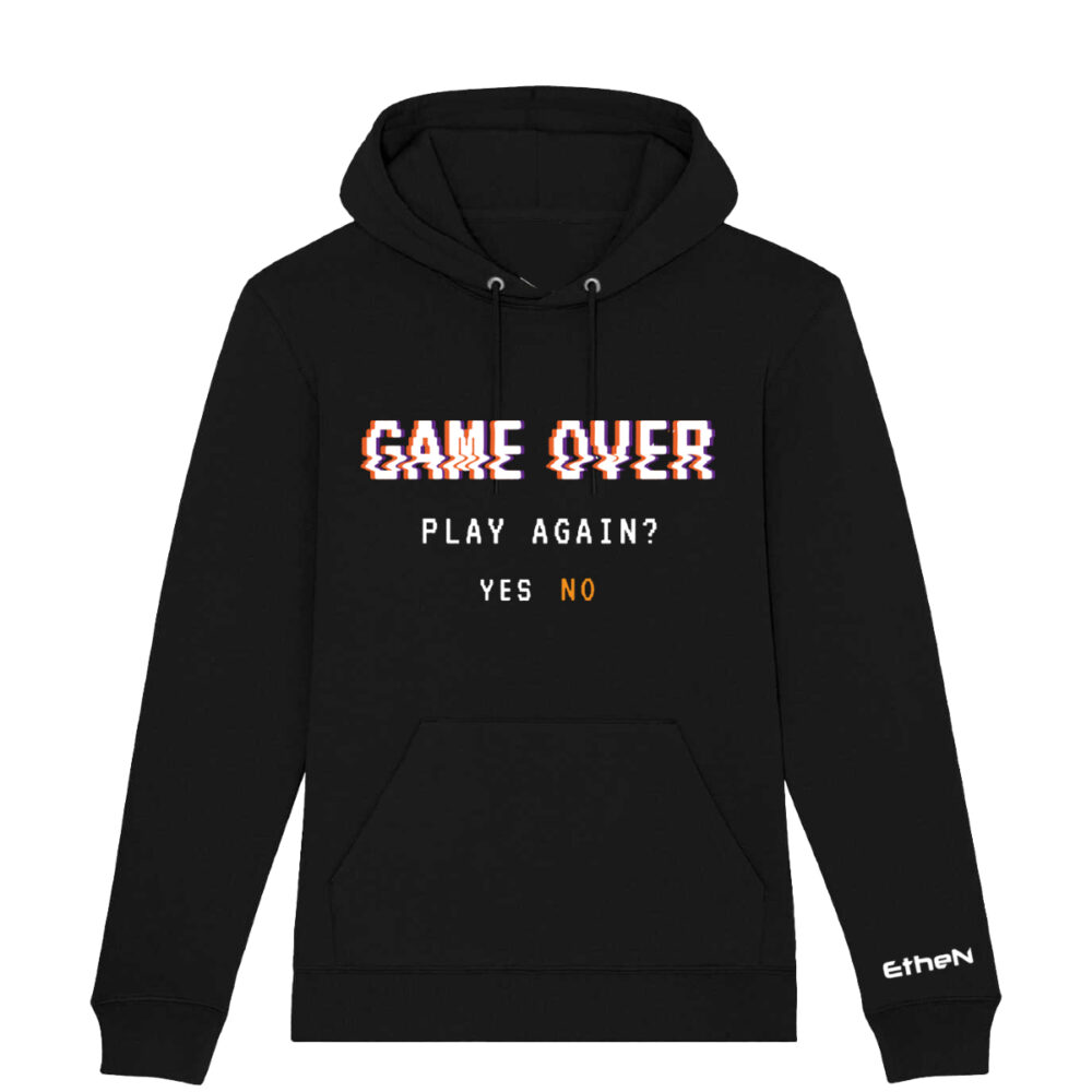 FELPA UNISEX CON CAPPUCCIO - GAME OVER