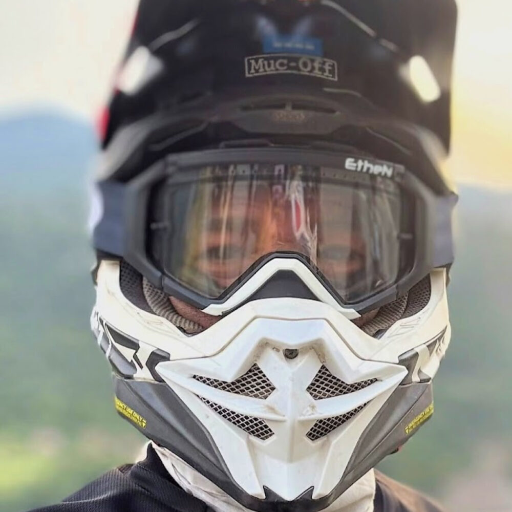 MASCHERA DA ENDURO MODELLO MX05 (4EN05) LENTE TERMICA TRASPARENTE