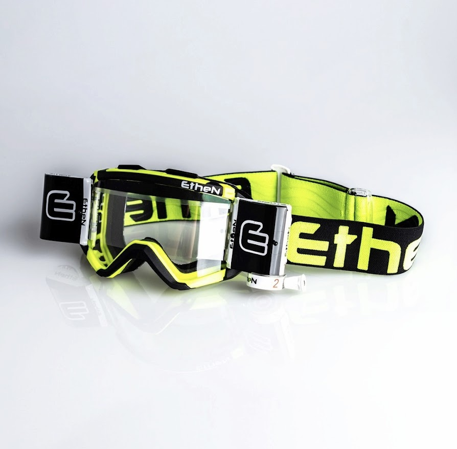 MASCHERA DA FANGO MODELLO MX05 CON ROLL OFF 40 MM GIA’ MONTATO