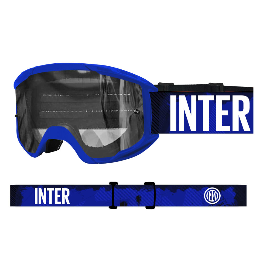 MASCHERA MOTO/MTB INTER MODELLO OTG EVOLUTION LENTE NERA SILVER