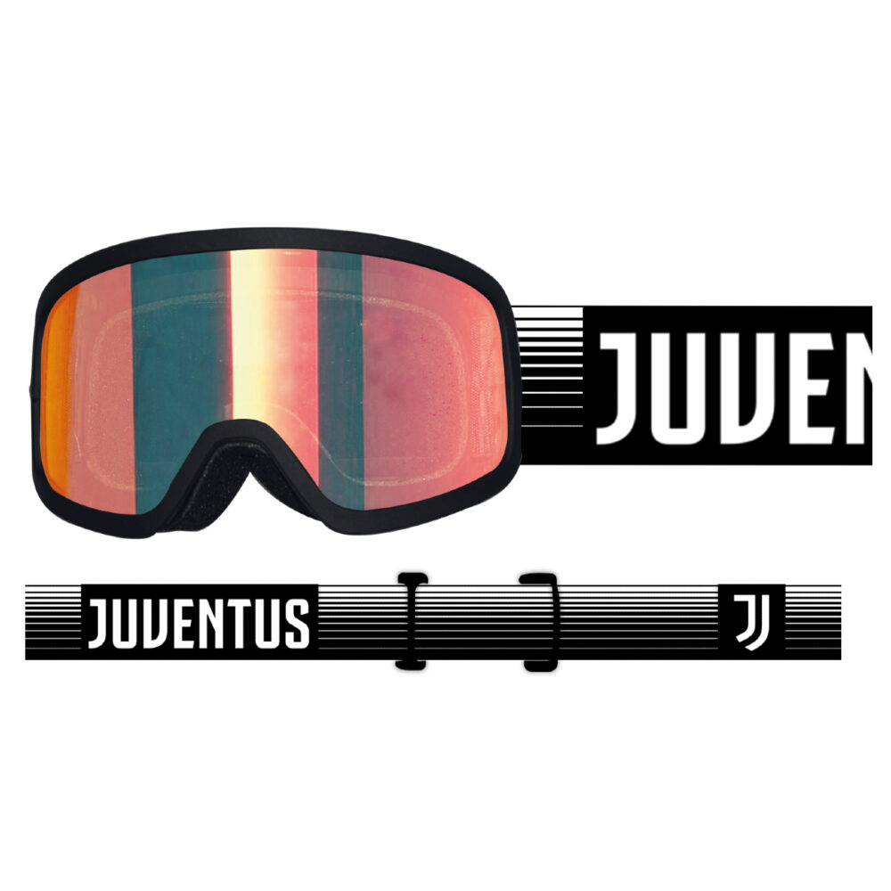 MASCHERA DA SCI JUVENTUS MODELLO JUNIOR LENTE SPECCHIATA ROSSA