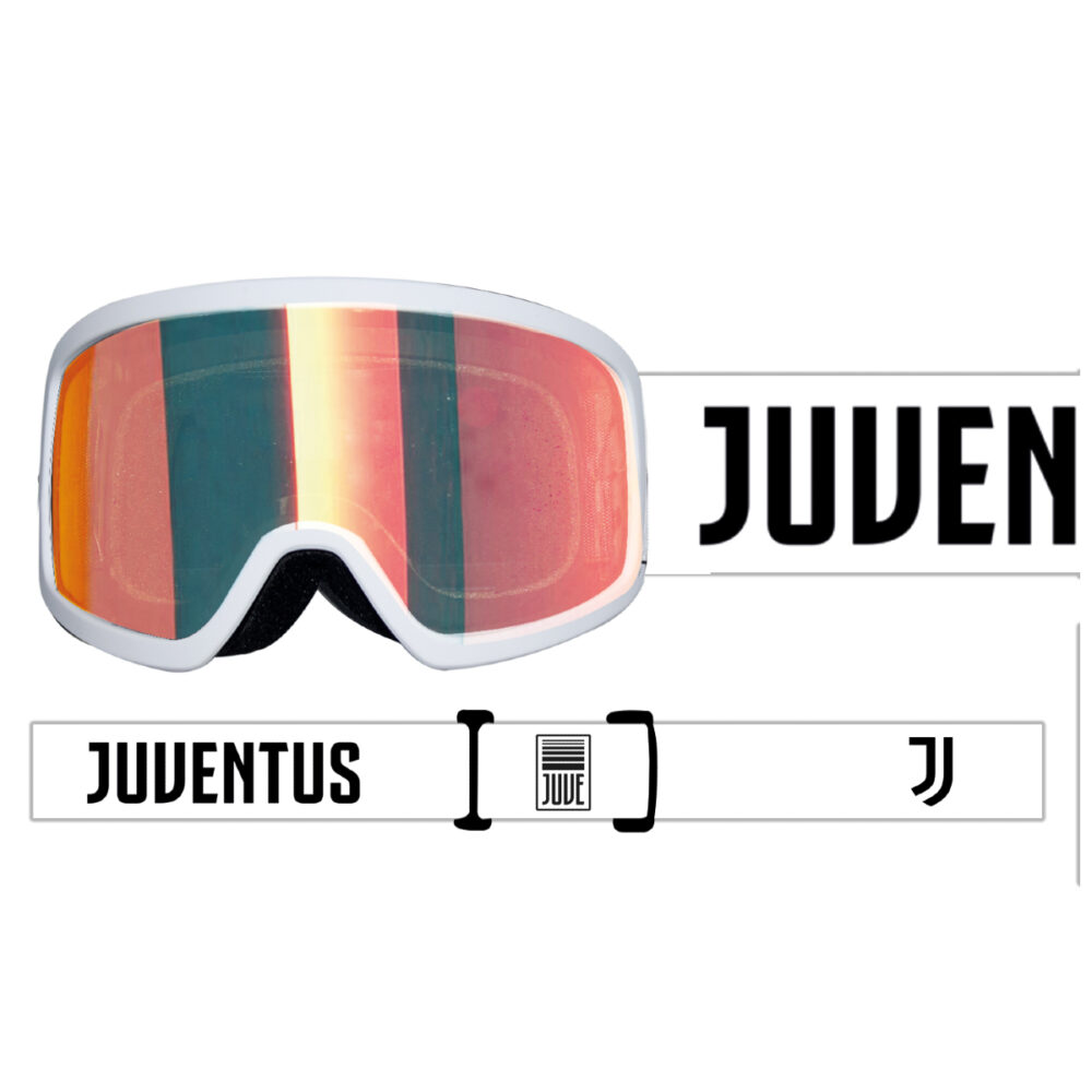 MASCHERA DA SCI JUVENTUS MODELLO JUNIOR LENTE SPECCHIATA ROSSA