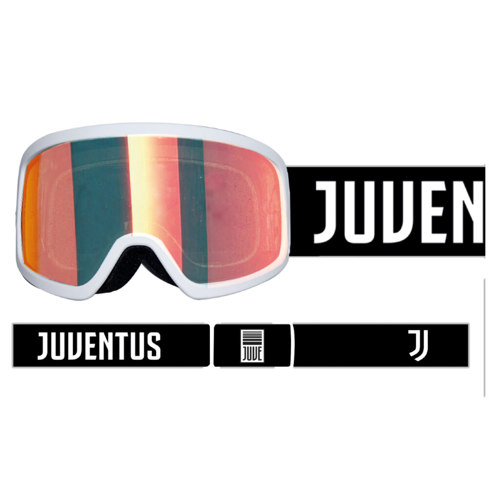 MASCHERA DA SCI JUVENTUS MODELLO JUNIOR LENTE SPECCHIATA ROSSA