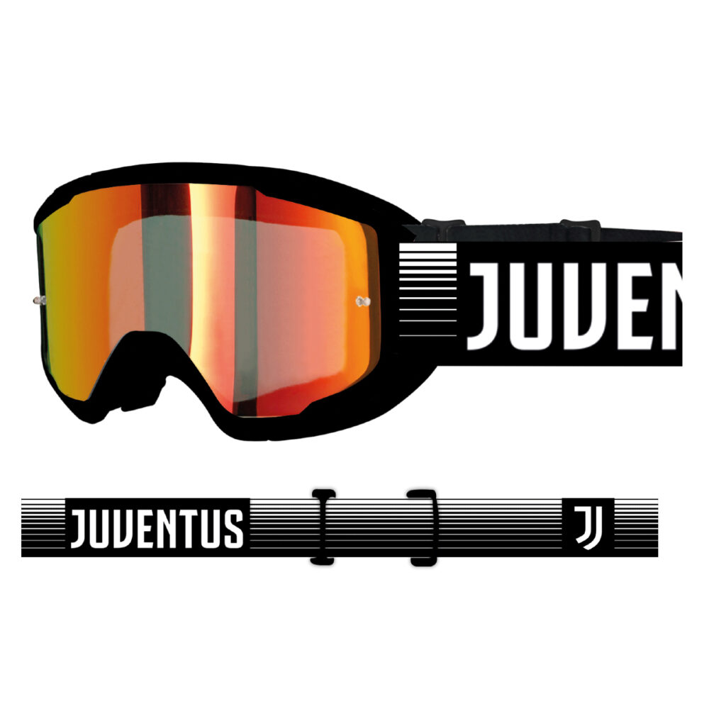MASCHERA MOTO/MTB JUVENTUS MODELLO OTG EVOLUTION LENTE SPECCHIATA ARANCIO