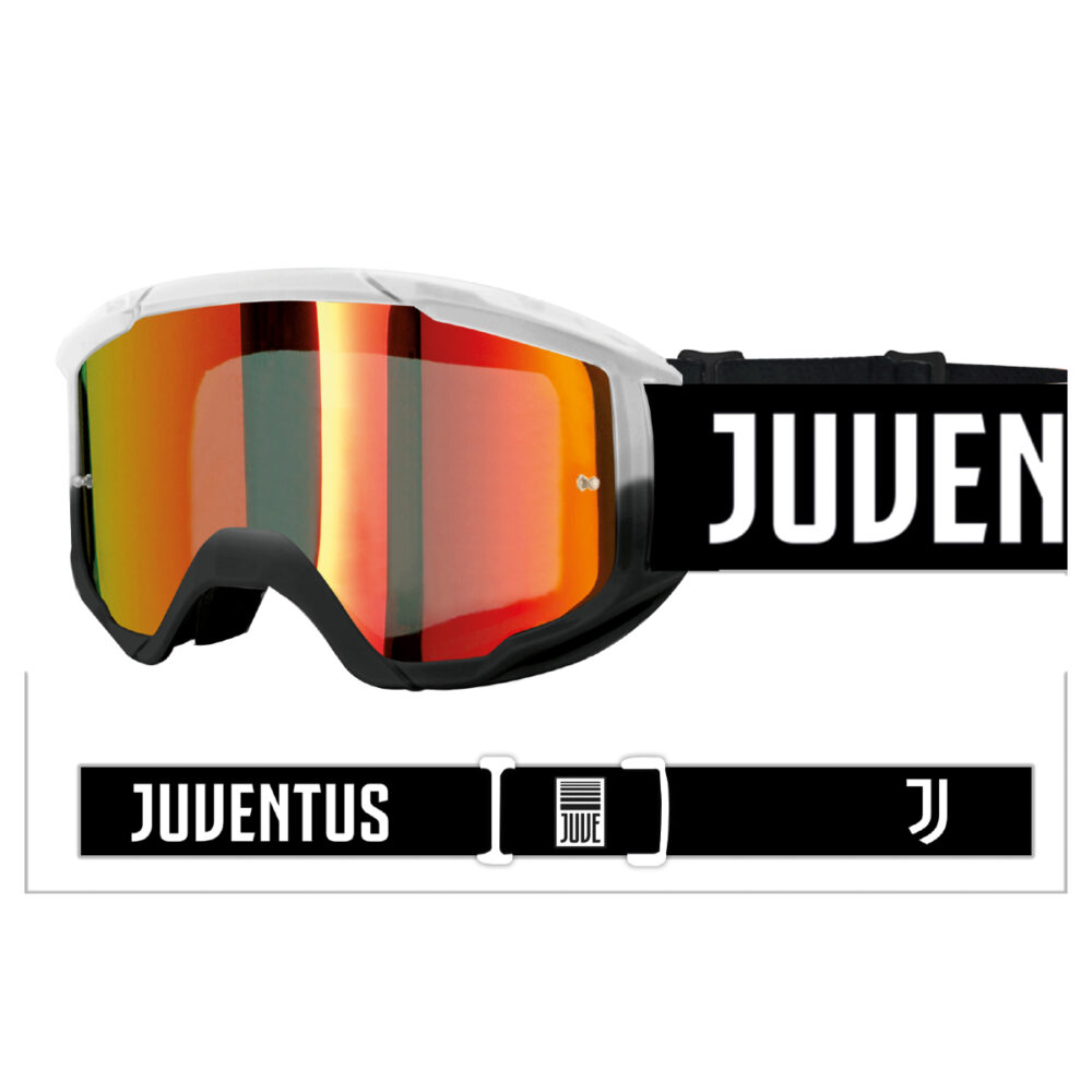 MASCHERA MOTO/MTB JUVENTUS MODELLO OTG EVOLUTION LENTE SPECCHIATA ARANCIO