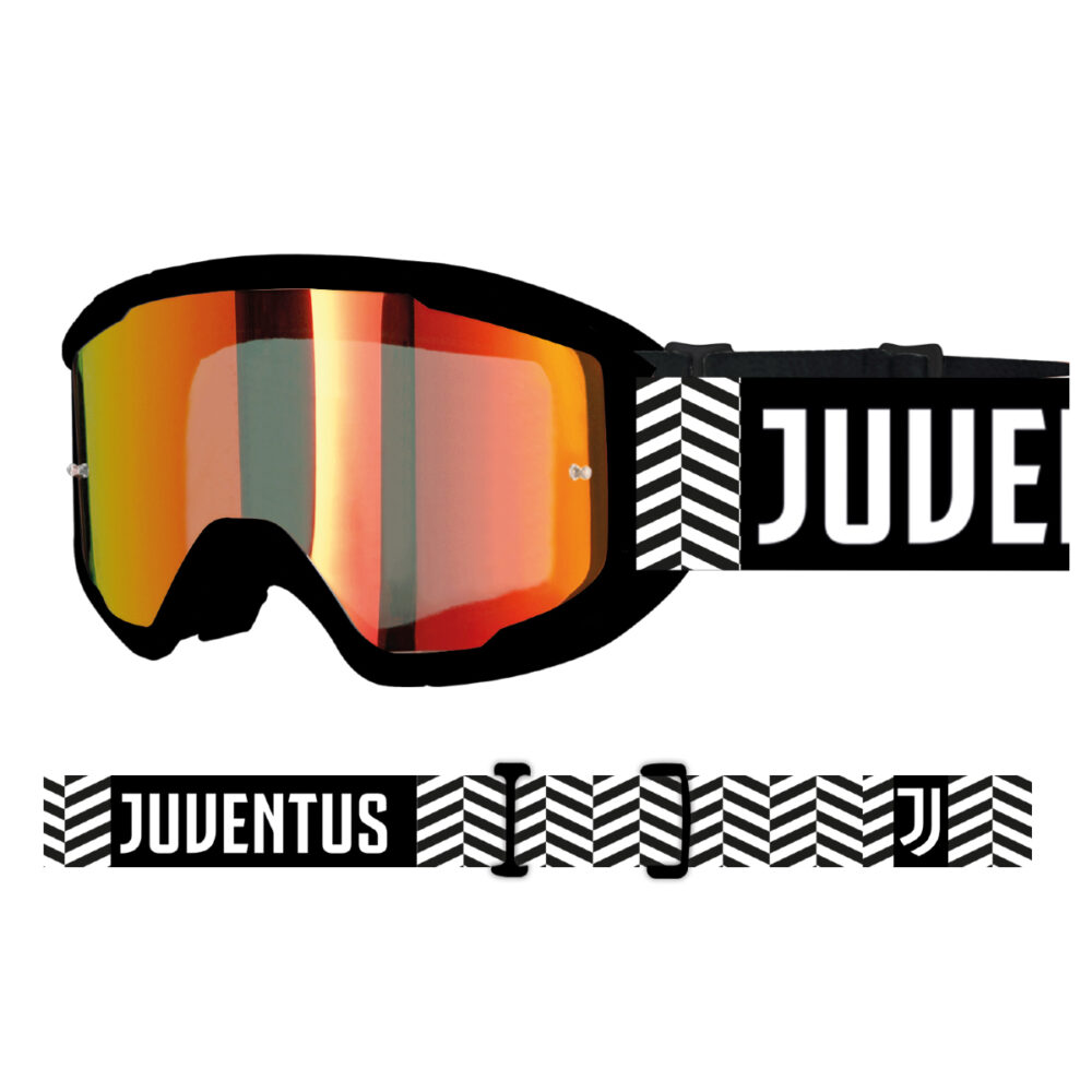 MASCHERA MOTO/MTB JUVENTUS MODELLO OTG EVOLUTION LENTE SPECCHIATA ARANCIO