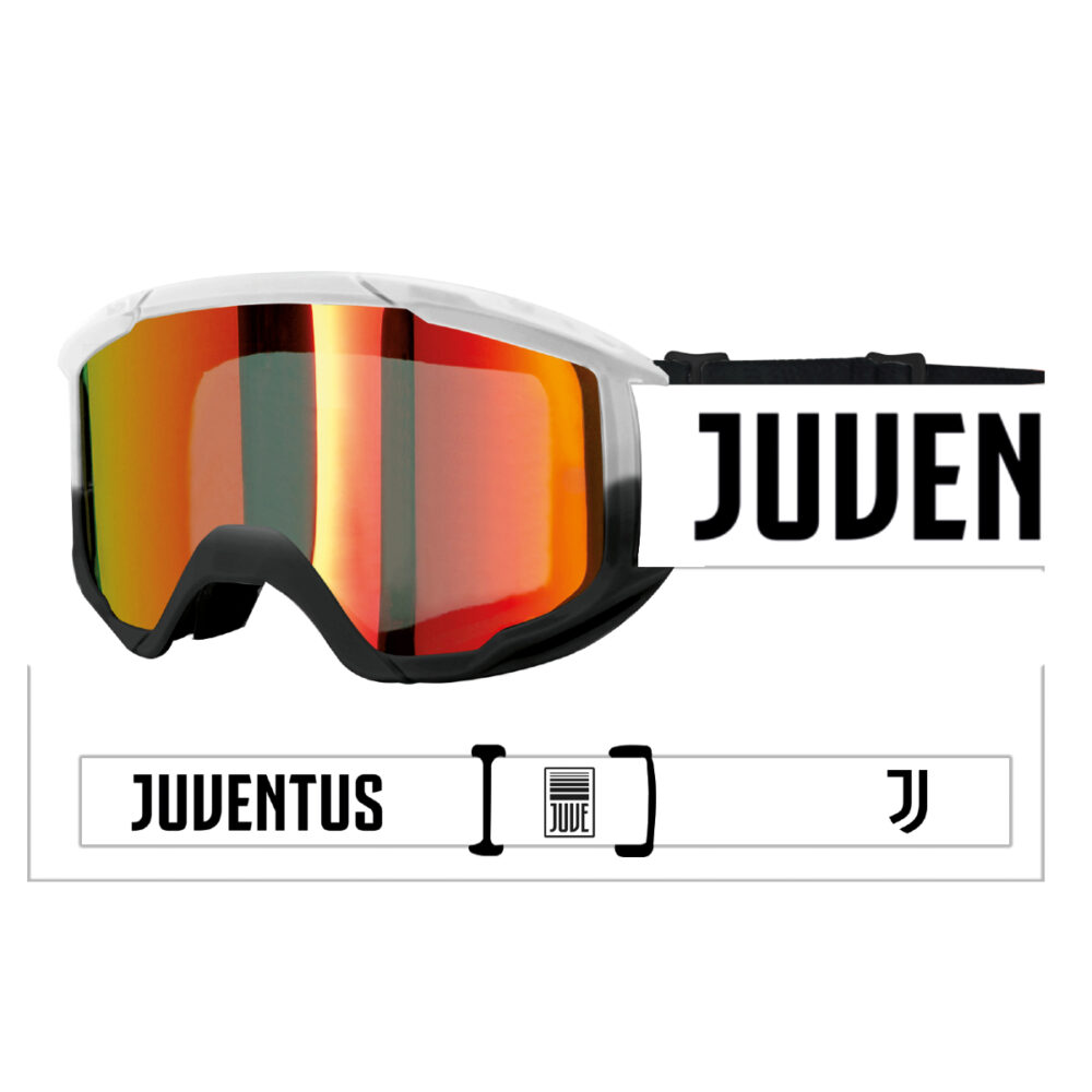 MASCHERA SCI JUVENTUS CON LENTE SPECCHIATA ARANCIO