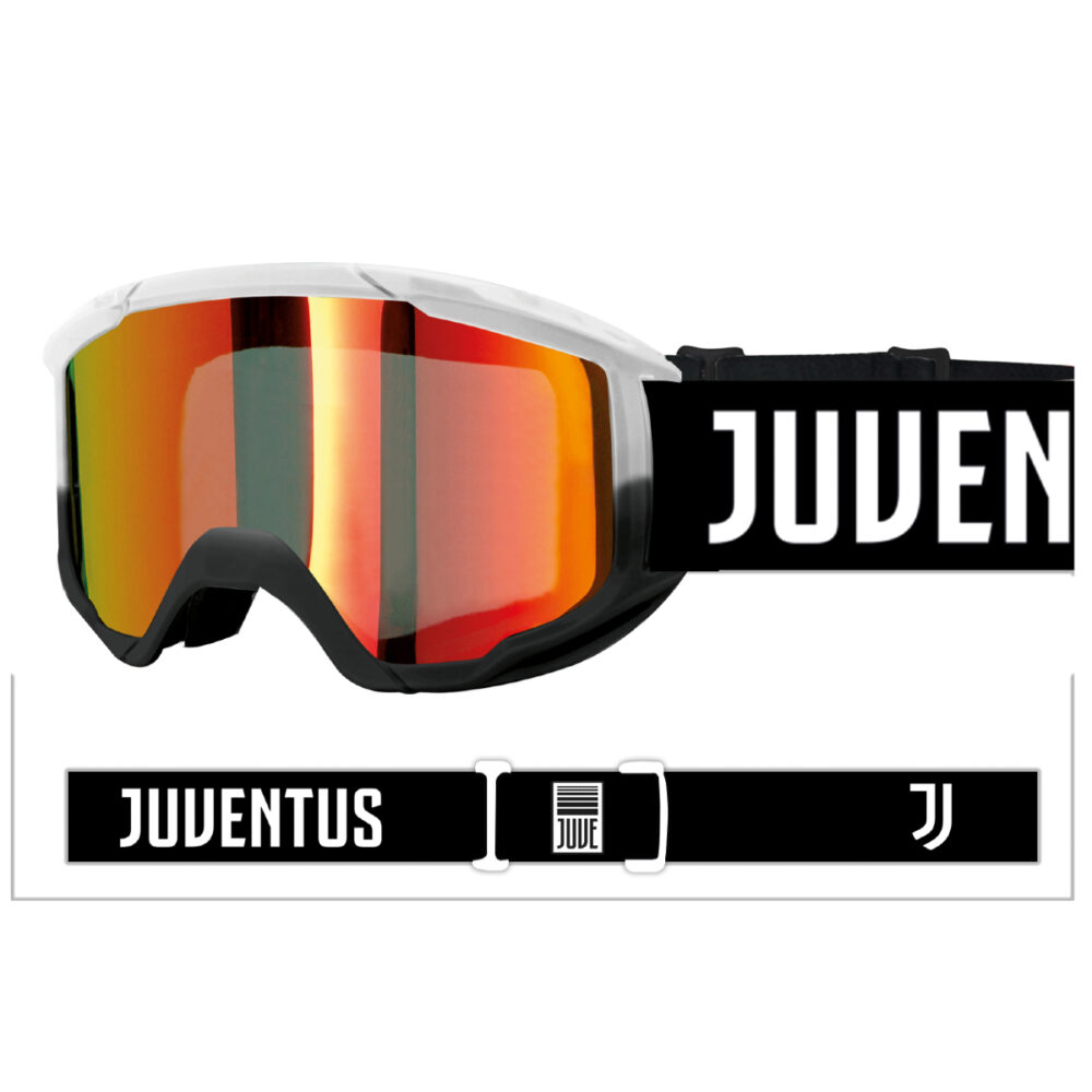 MASCHERA SCI JUVENTUS CON LENTE SPECCHIATA ARANCIO